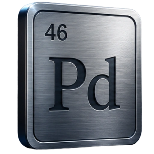 Palladium periodic table element Pd