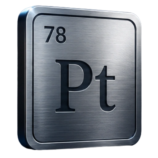 Platinum periodic table element Pt