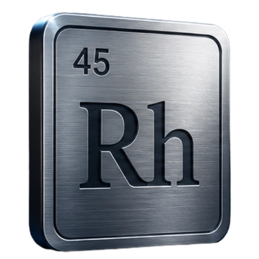 Rhodium periodic table element Rh